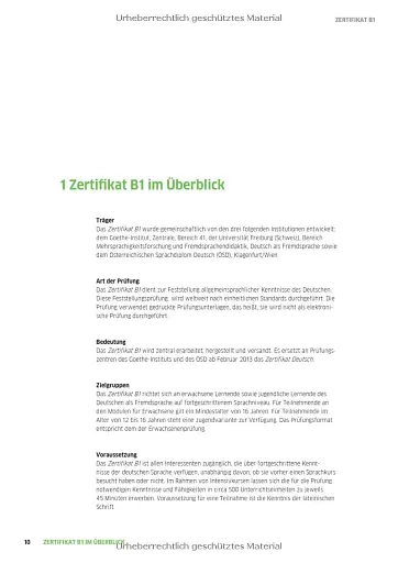 Zertifikat B1 - Prufungsziele, Testbeschreibung: Deutschprüfung für Jugendliche und Erwachsene. Deutsch als Fremdsprache - фото 5