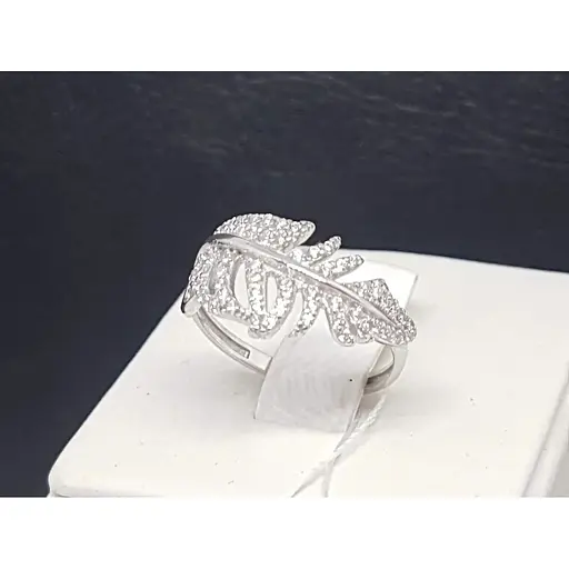 Серебряное кольцо Империя золота с фианитами. Артикул КВ1388С 18 - фото 5