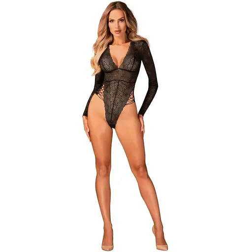 Боді Obsessive Merlys M/L (чорний) - фото 1