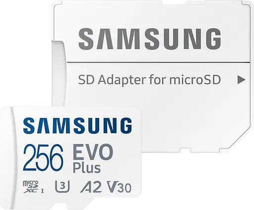 Карта памяти MICRO SDXC EVO+ 256GB V30 W/A MB-MC256SA/EU SAMSUNG - фото 1