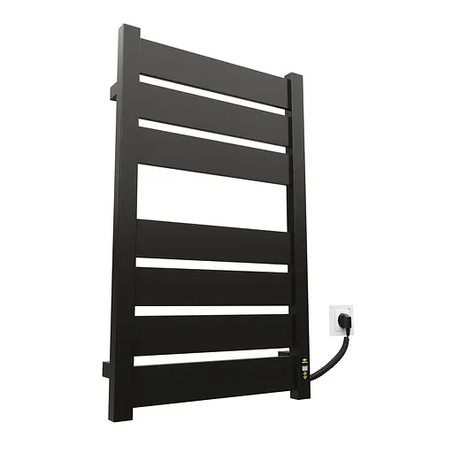 Електрична рушникосушарка Kosser Волз 800x500 ER тайм. чорний ДВЛ01ER, Чорний матовий, Праве - фото 1