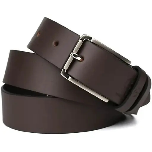 Ремінь шкіряний Grande Pelle коричневий  120х3.5х0.5 см acs0032040 - фото 1