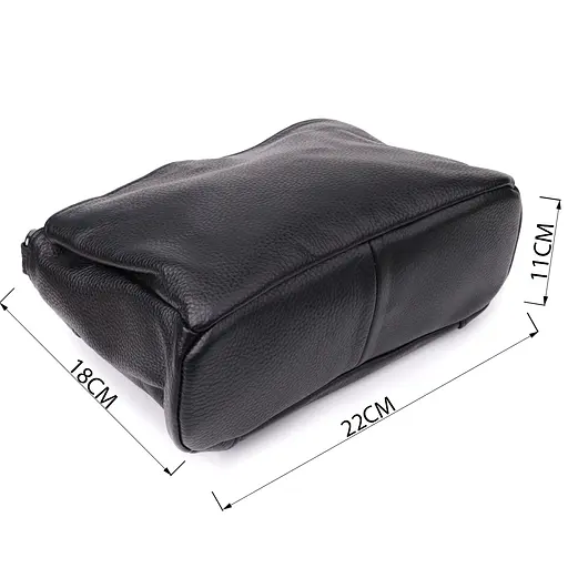 Сумка на плече з натуральної шкіри для жінок Vintage 22х18х11 см 000315855 - фото 3