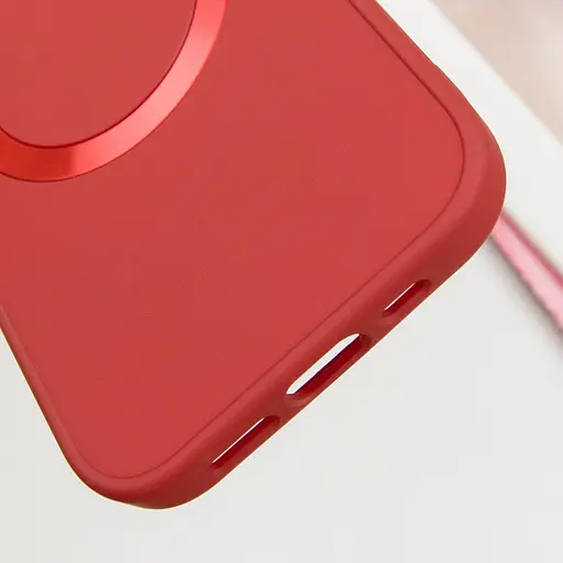 Чохол Epik TPU Bonbon Metal Style with MagSafe для Apple iPhone 16, 6.1 Червоний/Red - фото 5