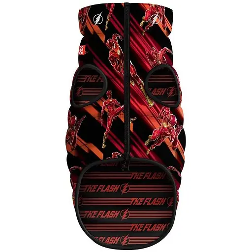 Курточка для собак Waudog Clothes двухсторонняя, рисунок "Скорость Флеша", M47, В 69-72 см, С 41-44 см.