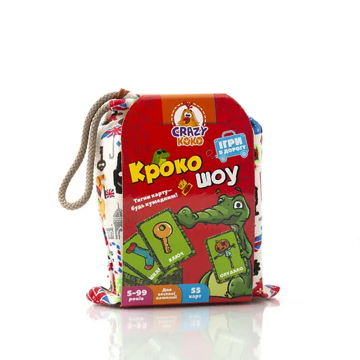 Настільна гра в мішечку Vladi Toys, "Кроко-шоу" (українською) VT8077-10