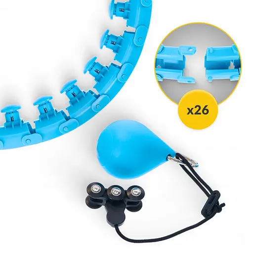 Обруч (хулахуп) массажный 4FIZJO с отягощением 4FJ0649 (P-5907739316837) - фото 6