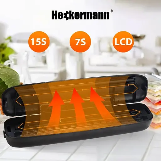 Вакуумний пакувальник Heckermann JL-VS8808 + фольга 20×600 см - фото 2
