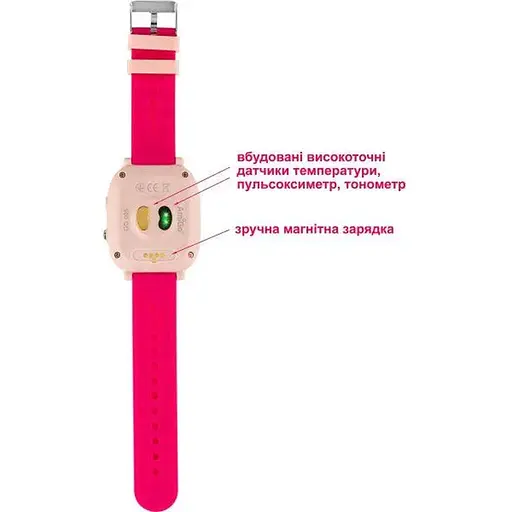 Smart Watch AmiGo GO005 4G WIFI Thermometer Pink UA UCRF - фото 7