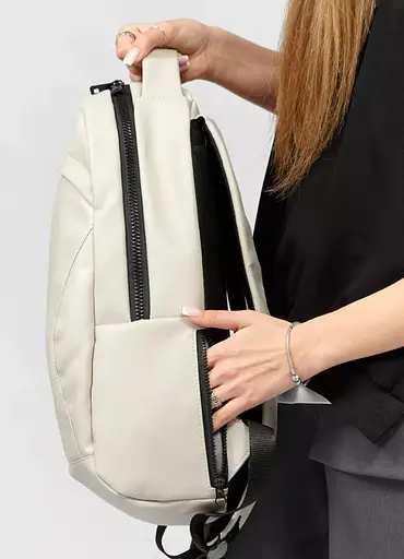 Жіночий рюкзак Sambag Zard LZN сірий 43 х 27 х 13 см (25000030) - фото 6