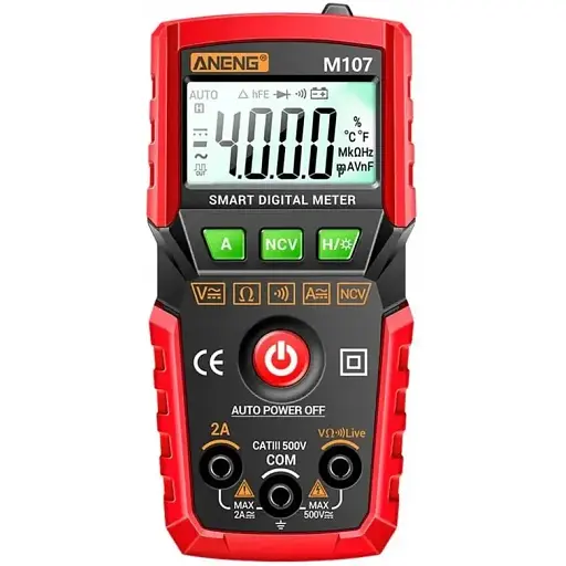 Мультиметр ANENG m107 измерения VARCT (напряжение сила тока сопротивления емкости) - фото 1