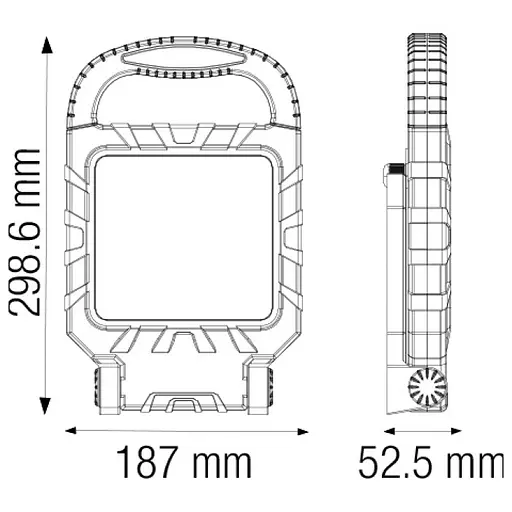 Прожектор світлодіодний переносний "PROPORT-45" 45W 6400K - фото 2