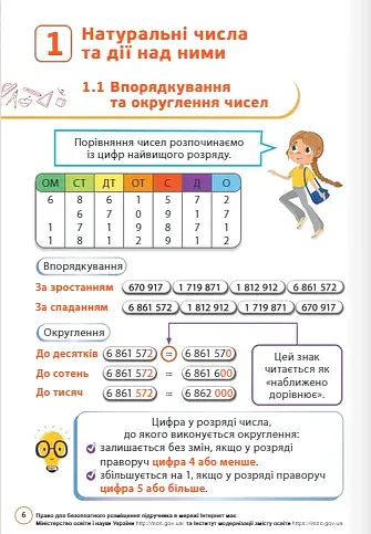 Математика 6 клас. Підручник. Частина 1 - фото 3