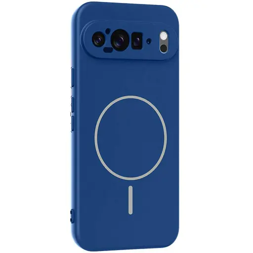 Чехол Silicone Cover Lakshmi Full Camera (AA) with MagFit для Google Pixel 9 Pro XL Синий / Navy blue