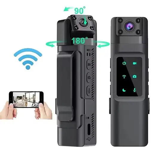 Камера портативна Nectronix L13 Wifi відеореєстратор із поворотним об'єктивом HD 1080P диктофон - фото 5