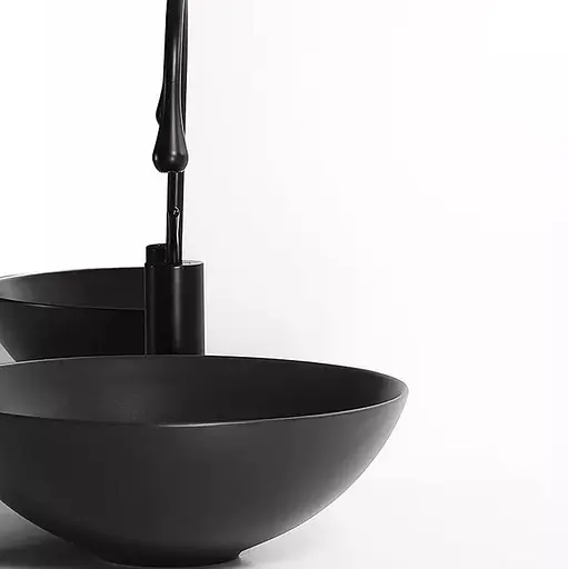 Умивальник Dusel Iucy 400571B, Чорний матовий - фото 3