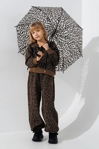 Парасолька для дiвчинки S2024-11 Леопардовий - фото 1