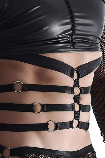 Топ із довгими рукавами Regnes Fetish Planet Wetlook S (чорний) - фото 3