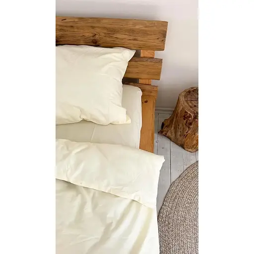 Комплект постільної білизни Євро #Vanilla Cream ванільний крем - фото 4