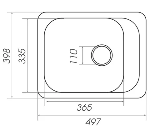 Кухонная мойка Platinum 4050 KORRADO (SP000025143) - фото 5