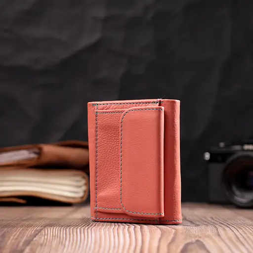 Кожаный женский кошелек ST Leather 9.5х8х2 см acs0028414 - фото 7