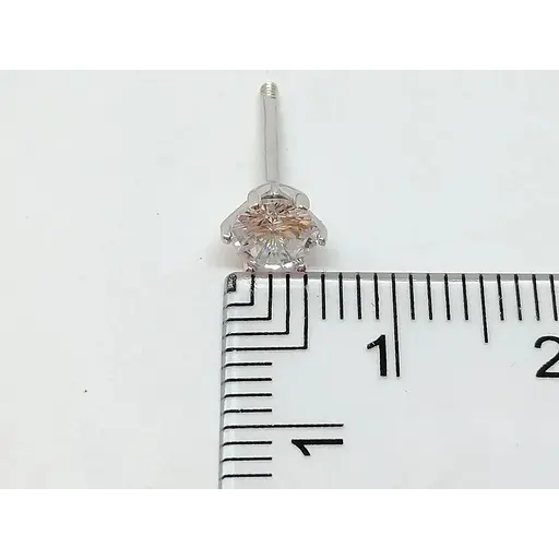 Серебряные пуссеты Qvaliz с фианитами. 902-01179 - фото 5