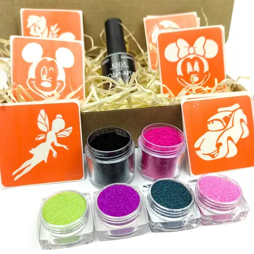 Набір для біо-тату Для дітей №1 - гліттер set-kids-1-glitter - фото 3