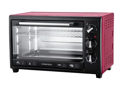 Духовка настольная Liberton LEO-350 RED - фото 1