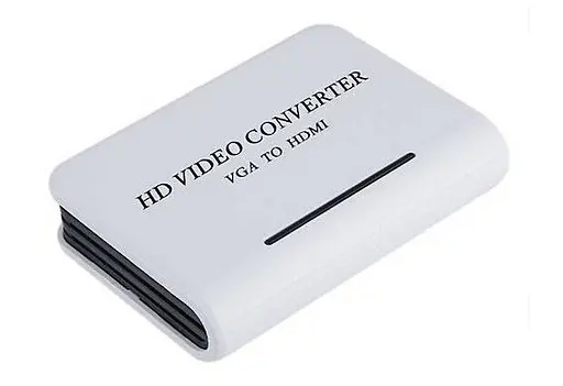 Перехідник VGA 15F HDMI M v1.3 Jack 3.5 мм пластик білий RTL - фото 3