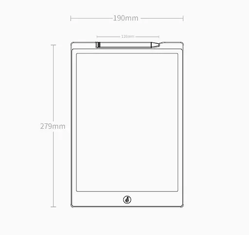 Детский планшет для рисования Xiaomi Wicue Board 12" LCD Multi color (WNB412) Red - фото 2