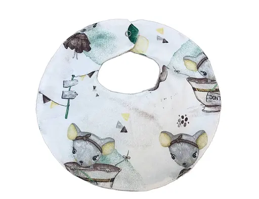 Непромокаемый слюнявчик Moontime "Мишки в чашках" - фото 1