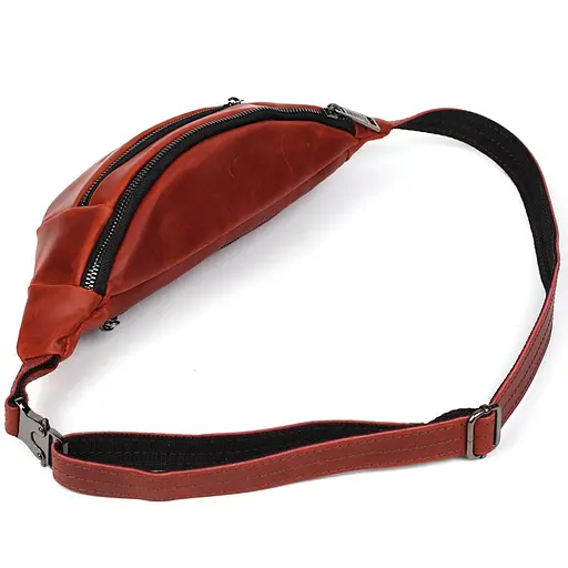 Жіноча шкіряна сумка-бананка Tarwa 31х14х6 см sum0026367 - фото 6