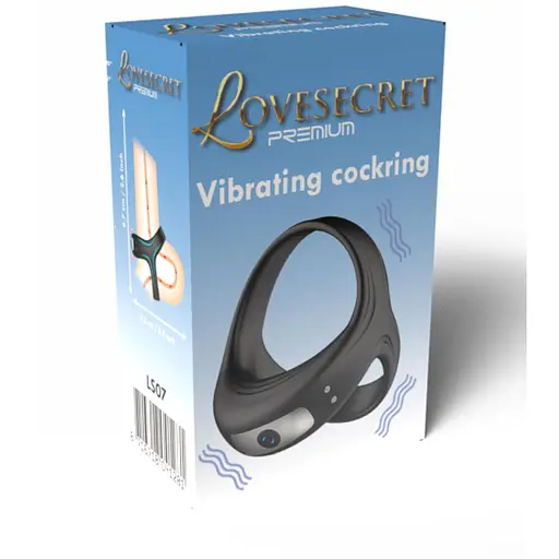 Ерекційне кільце Lovesecret Premium, 6.7 см чорне - фото 3