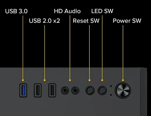 Корпус GameMax Infinity Mini Black (Infinity Mini Black) Без БП - фото 10