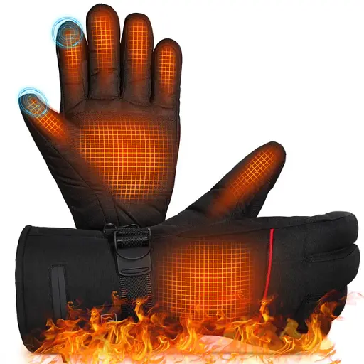 Перчатки с подогревом на аккумуляторах до 50 градусов Movtotop 5000 mAh, размер L Black - фото 5