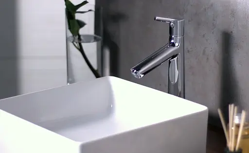 Змішувач Hansgrohe Talis S 190 для умивальника без донного клапана 72032000 Хром - фото 4