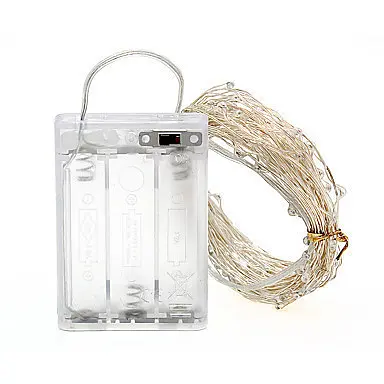 Світлодіодна гірлянда Sun Lamp Крапля Роси 200 LED, 20м холодне біле світло, батарейки 3 АА - фото 3