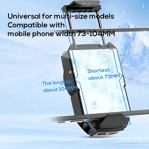 Кулер з екраном активне охолодження для телефону / планшета Memo DLA3 шириною до 102 мм Black (18524) - фото 8