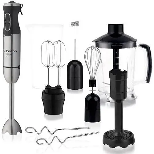 Блендер Liberton LHB-0307 Black, 1000W, погружной