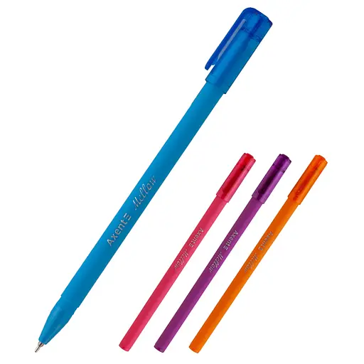 Набір масляних ручок Axent Mellow 12 шт. сині (AB1064-02-A)