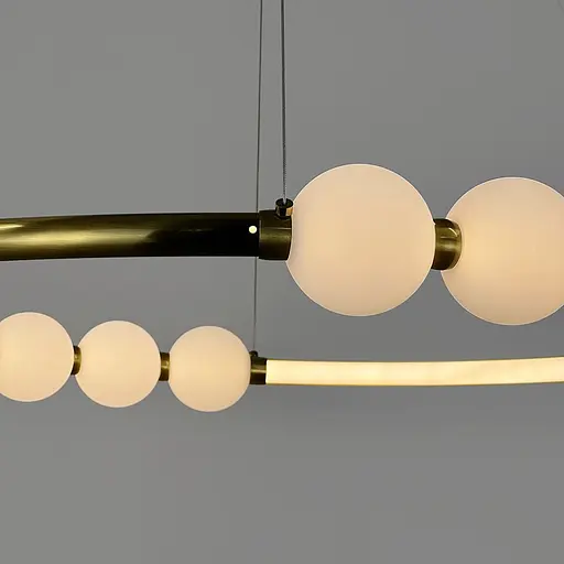 Люстра Nordic Pearl Ø 80 см на 3 світлових режими | Line F | Арт. 902-800 AB - фото 5