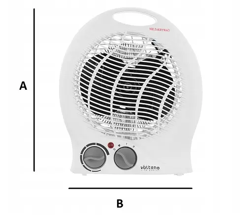 Тепловентилятор обігрівач 2 в 1 Volteno VO0280 2000W - фото 2