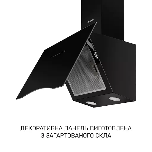 Вытяжка декоративная наклонная Минола HVS 6812 BL 1200 LED - фото 5