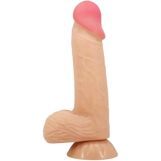 Фалоімітатор Baile Sliding Skin Bendable 8.1'' 20.6 см тілесний
