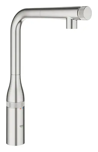 Змішувач для кухні з висувним виливом Grohe Essence Smartcontrol 31615DC0, Нержавіюча сталь - фото 1