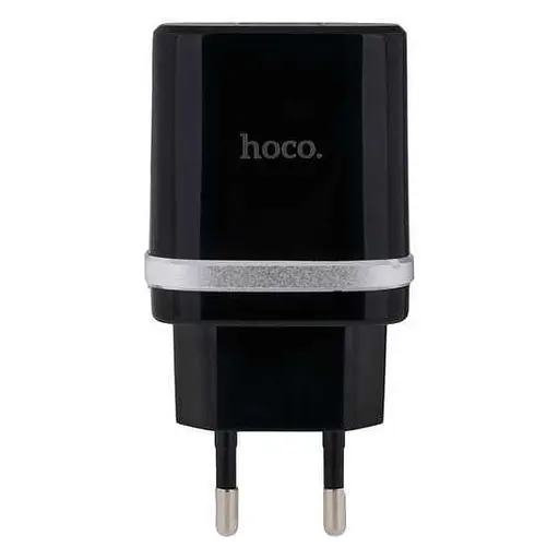 Блок живлення швидкого заряджання мережевий адаптер Hoco C12Q 18 W 1 USB-A AFC FCP чорний - фото 5