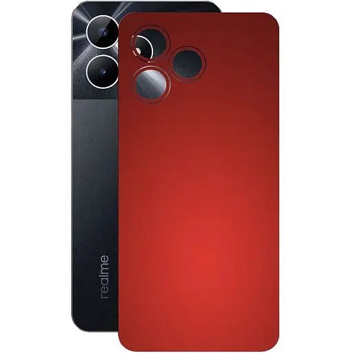 Захисна плівка StatusSKIN для Realme Note 50 Корпус Вініл червона матова - фото 1