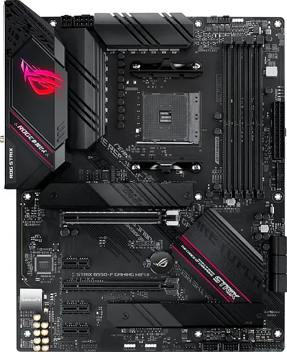 Материнская плата ASUS ROG STRIX B550-F GAMING WIFI II (ROG STRIX B550-F GAMING WIFI II) (Socket AM4, AMD B550, ATX) - фото 1