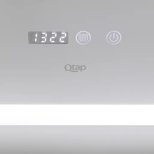 Дзеркало Qtap Mideya 700x800 з LED-підсвічуванням Touch, з антизапотіванням, з годинником, диммером яскравості QT2078DCF7080W - фото 5