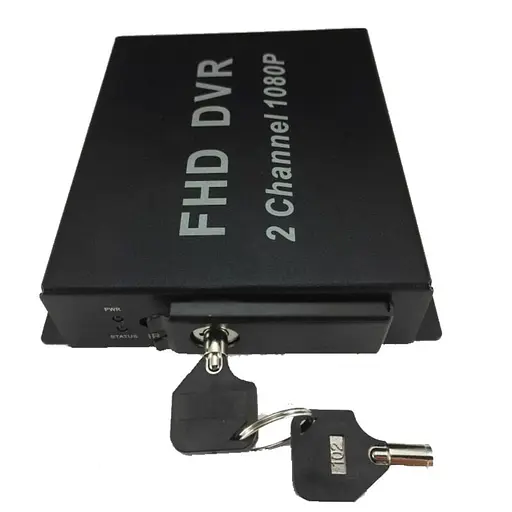 AHD відеореєстратор на 2 камери Pomiacam MDVR для таксі, автобусів, вантажівок, 2 Мп, Full HD 1080P, SD до 128 Гб, пульт ДУ (100398) - фото 4